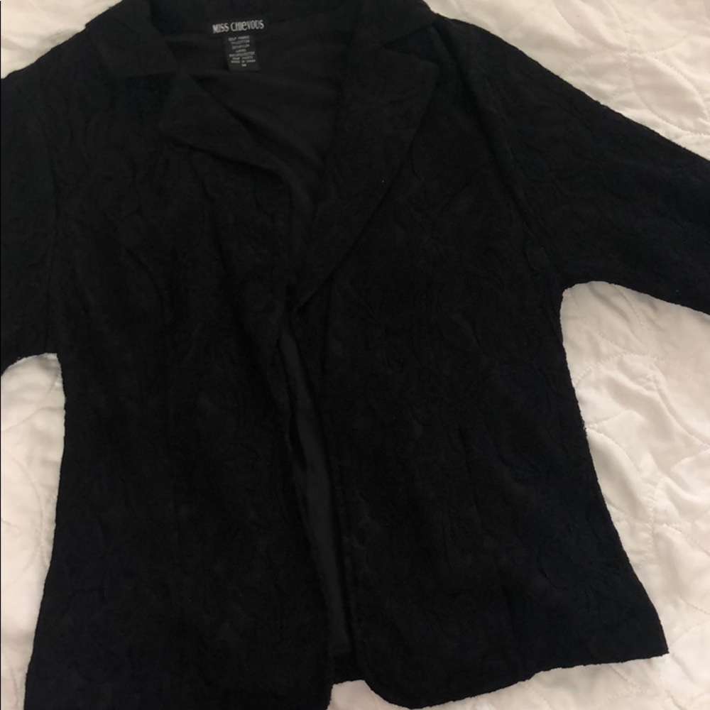 Black, Lace Blazer